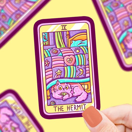 The Hermit Tarot Card - Klistremerke