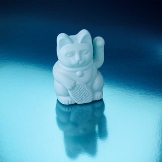 Lucky Cat Mini Dekorasjon - Light Blue
