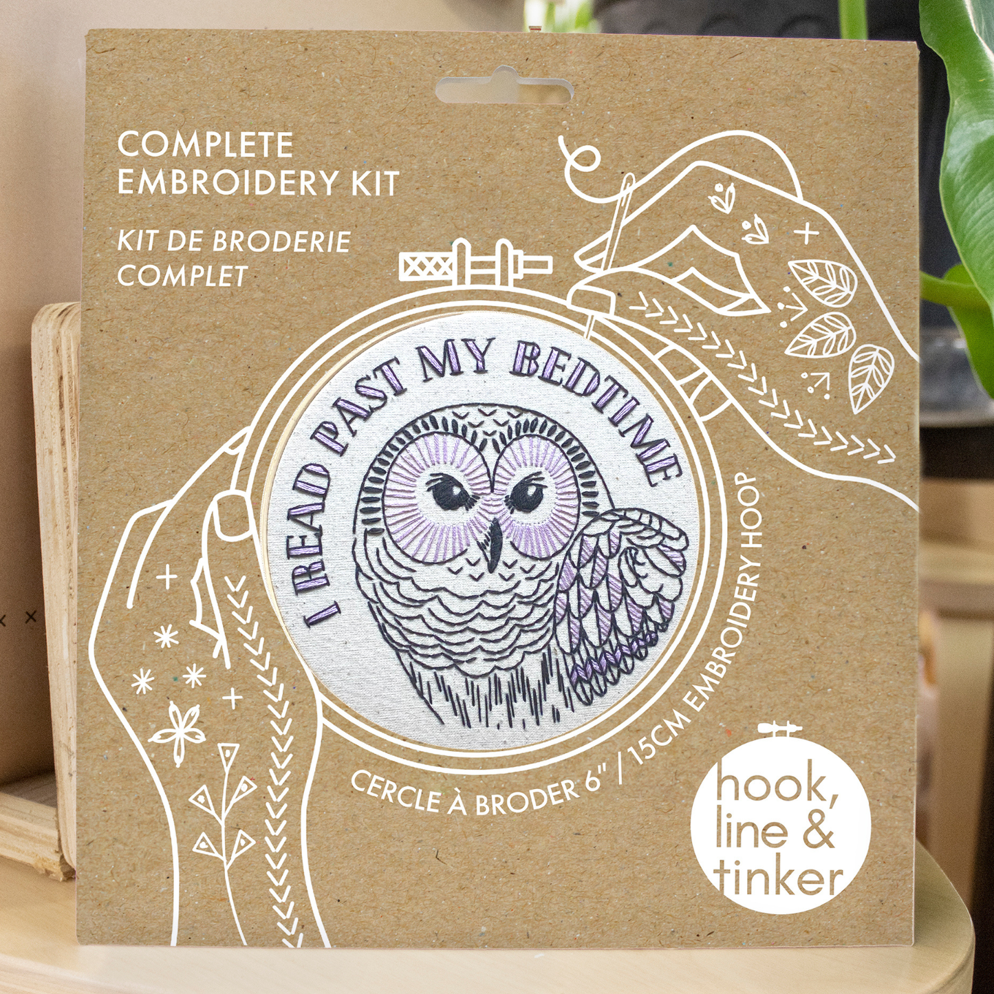 I read past my bedtime - Broderi Kit