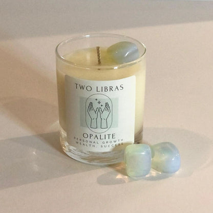 Opalite Crystal Intention Candle
