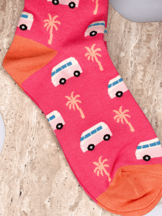 COLORPOP - Bambussokker Campervan Korall Str. 36 - 40 - COLORPOP