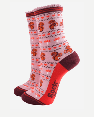 COLORPOP - Bambussokker Ekorn Rosa Str. 36 - 40 - COLORPOP