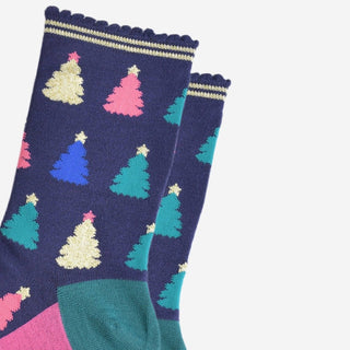 COLORPOP - Bambussokker Juletrær Glitter Str. 36 - 40 - COLORPOP
