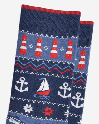 COLORPOP - Bambussokker Maritim Fair Isle Str. 41 - 45 - COLORPOP