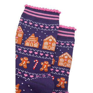 COLORPOP - Bambussokker Pepperkaker Blålilla Str. 36 - 40 - COLORPOP