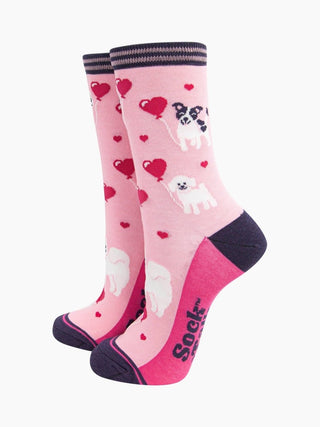 COLORPOP - Love Dogs - Gavesett med Bambussokker Str. 36 - 40 - COLORPOP
