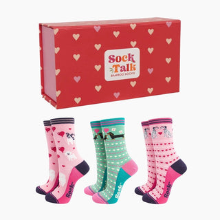 COLORPOP - Love Dogs - Gavesett med Bambussokker Str. 36 - 40 - COLORPOP