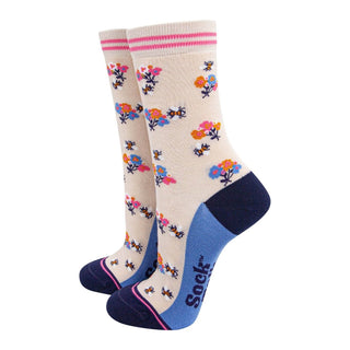 COLORPOP - Svaler & Blomster - Gavesett med Bambussokker Str. 36 - 40 - COLORPOP