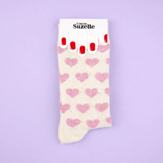 PINK HEART Sokker