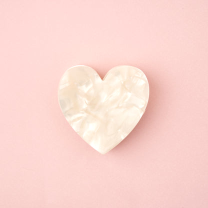 WHITE HEART Hårklype