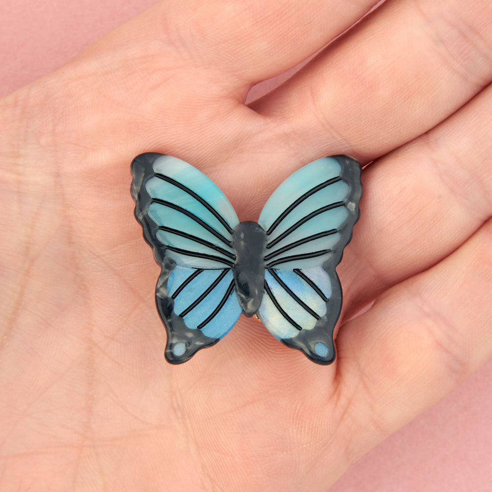 BLUE BUTTERFLY Hårspenne