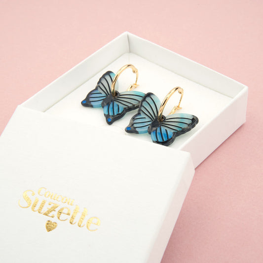 BLUE BUTTERFLY Øreringer