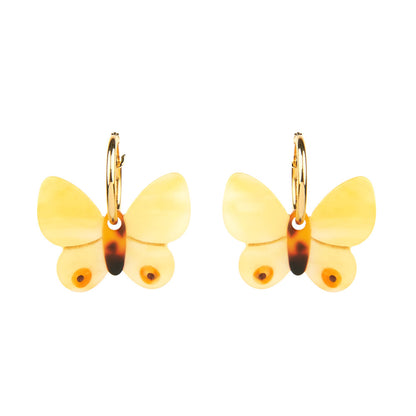 YELLOW BUTTERFLY Øreringer