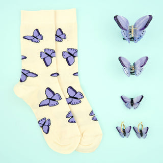 PURPLE BUTTERFLY Øreringer