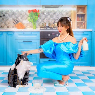 Coucou Suzette - BLACK & WHITE CAT Hårklype - COLORPOP