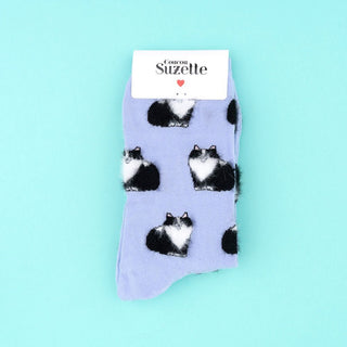 Coucou Suzette - BLACK & WHITE CAT Sokker - COLORPOP