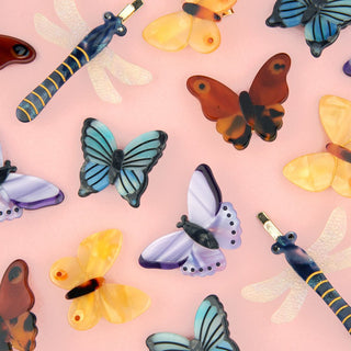 Coucou Suzette - BLUE BUTTERFLY Hårspenne - COLORPOP