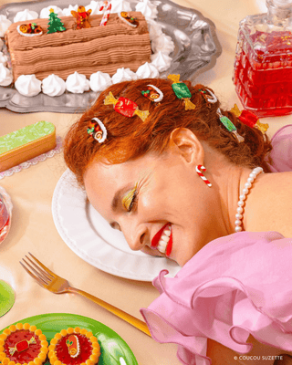 Coucou Suzette - CANDY CANE Øredobber - COLORPOP