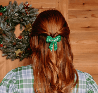 Coucou Suzette - GREEN RIBBON Hårklemme (barrette) - COLORPOP