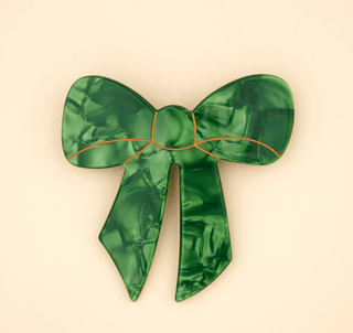 Coucou Suzette - GREEN RIBBON Hårklemme (barrette) - COLORPOP
