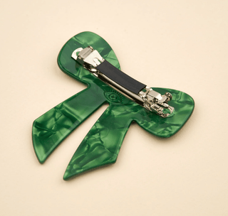 Coucou Suzette - GREEN RIBBON Hårklemme (barrette) - COLORPOP