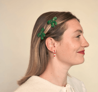 Coucou Suzette - GREEN RIBBON Hårspenne - COLORPOP