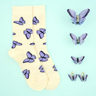 Coucou Suzette - PURPLE BUTTERFLY Hårspenne - COLORPOP