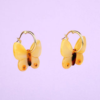 Coucou Suzette - YELLOW BUTTERFLY Øreringer - COLORPOP