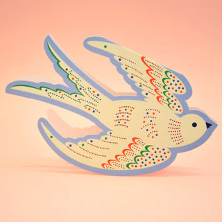 Fugleformet Kort - Uten tekst