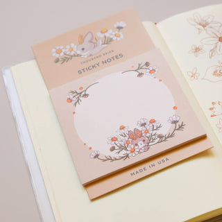 Sticky Notes - Jackalope's Garden (Cream)