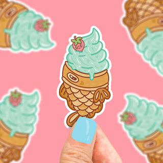 Taiyaki Japanese Ice Cream - Klistremerke
