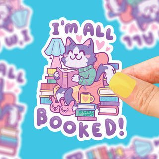 I'm All Booked - Klistremerke
