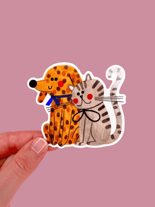 Daria Solak Illustrations - CAT & DOG Klistremerke - COLORPOP