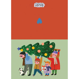 Daria Solak Illustrations - CHRISTMAS FAMILY Julekort - COLORPOP