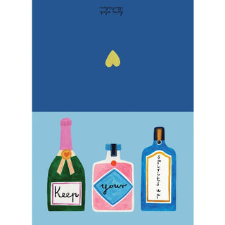 Daria Solak Illustrations - KEEP YOUR SPIRITS UP Kort - COLORPOP