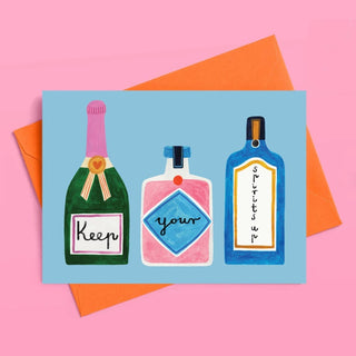 Daria Solak Illustrations - KEEP YOUR SPIRITS UP Kort - COLORPOP