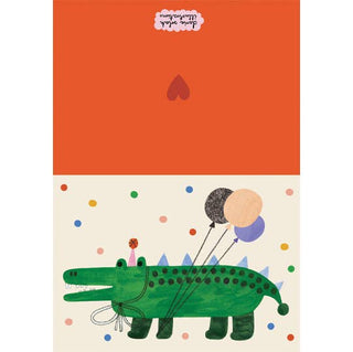 Daria Solak Illustrations - PARTY ALIGATOR Kort - COLORPOP