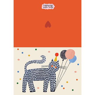 Daria Solak Illustrations - PARTY CAT Kort - COLORPOP