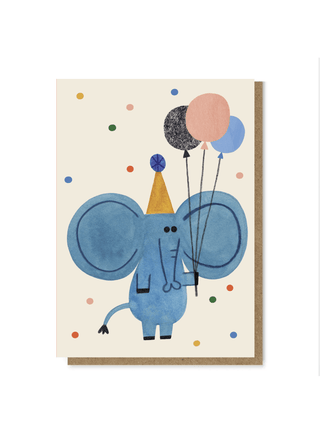 Daria Solak Illustrations - PARTY ELEPHANT Kort - COLORPOP