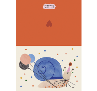 Daria Solak Illustrations - PARTY SNAIL Kort - COLORPOP