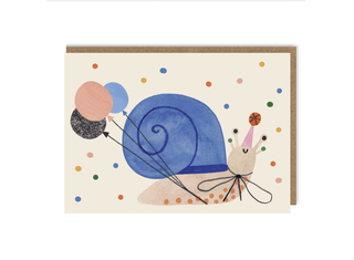 Daria Solak Illustrations - PARTY SNAIL Kort - COLORPOP