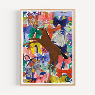 Daria Solak Illustrations - UNICORN IN BOWS A4 print - COLORPOP