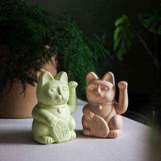 DONKEY - Lucky Cat Dekorasjon - Light Green - COLORPOP
