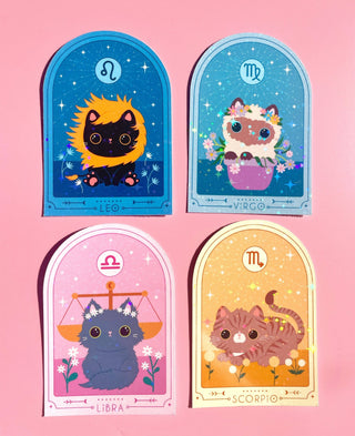 Zodiac Kitty Stjernetegn-klistremerker