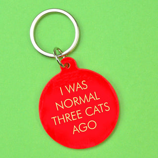 I Was Normal Three Cats Ago - Nøkkelring
