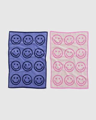 BAGGU Hand Towel Set of 2 - Happy Pink Blue