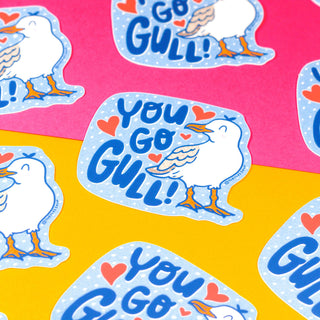 You Go Gull Seagull - Klistremerke