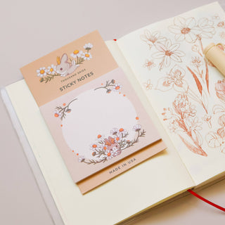 Sticky Notes - Jackalope's Garden (Cream)