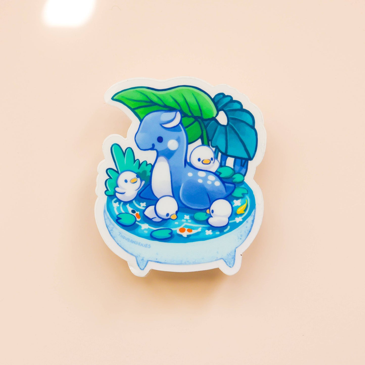 Bonsai-Hage - Nessi - Klistremerke (Transparent)