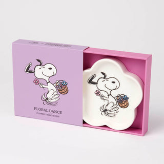 Snoopy Blomsterformet Skål - Floral Dance